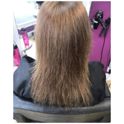Hair Extensions before and after image